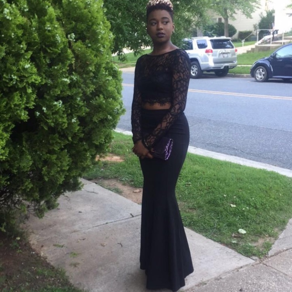 Floor Length High Waisted Skirt